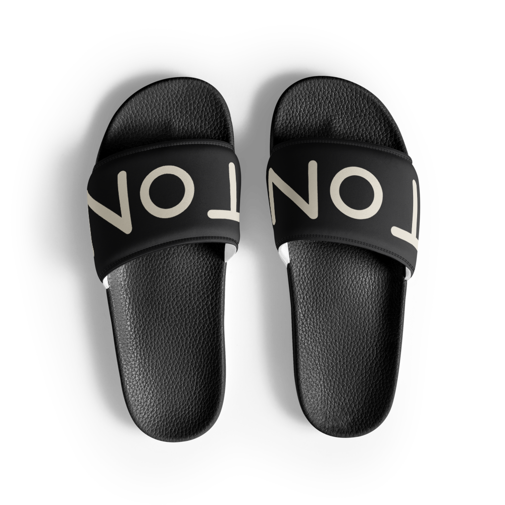 Claquettes Wordmark coloris Noir — Claquettes TON. Paris
